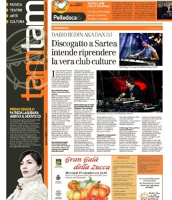 TAM TAM il Giornale di Vicenza 18.09.2018 intervista a DAX DJ