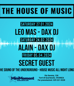 THE HOUSE OF MUSIC – Mini Moment 2024